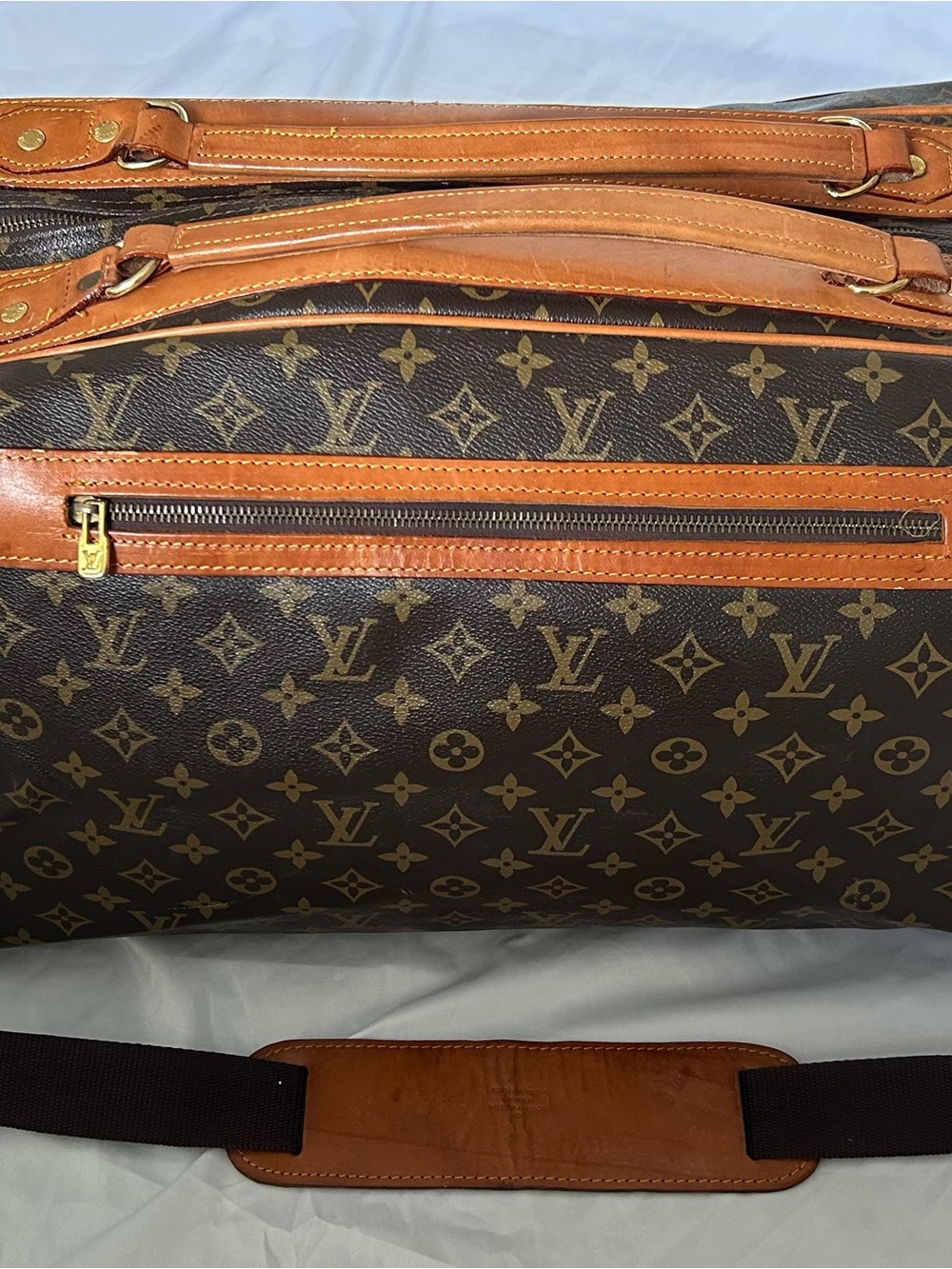 Louis Vuitton Monogram Canvas Weekender Bag - Brown & Tan
